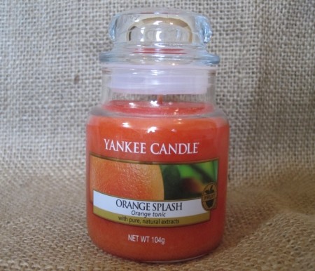 Orange Splash liten krukke