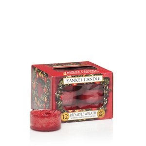 Red Apple Wreath telys.
