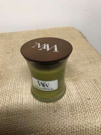 Woodwick Perfect Pear liten krukke.