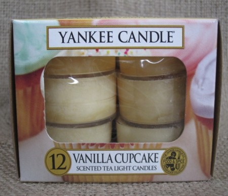 Vanilla Cupcake telys.
